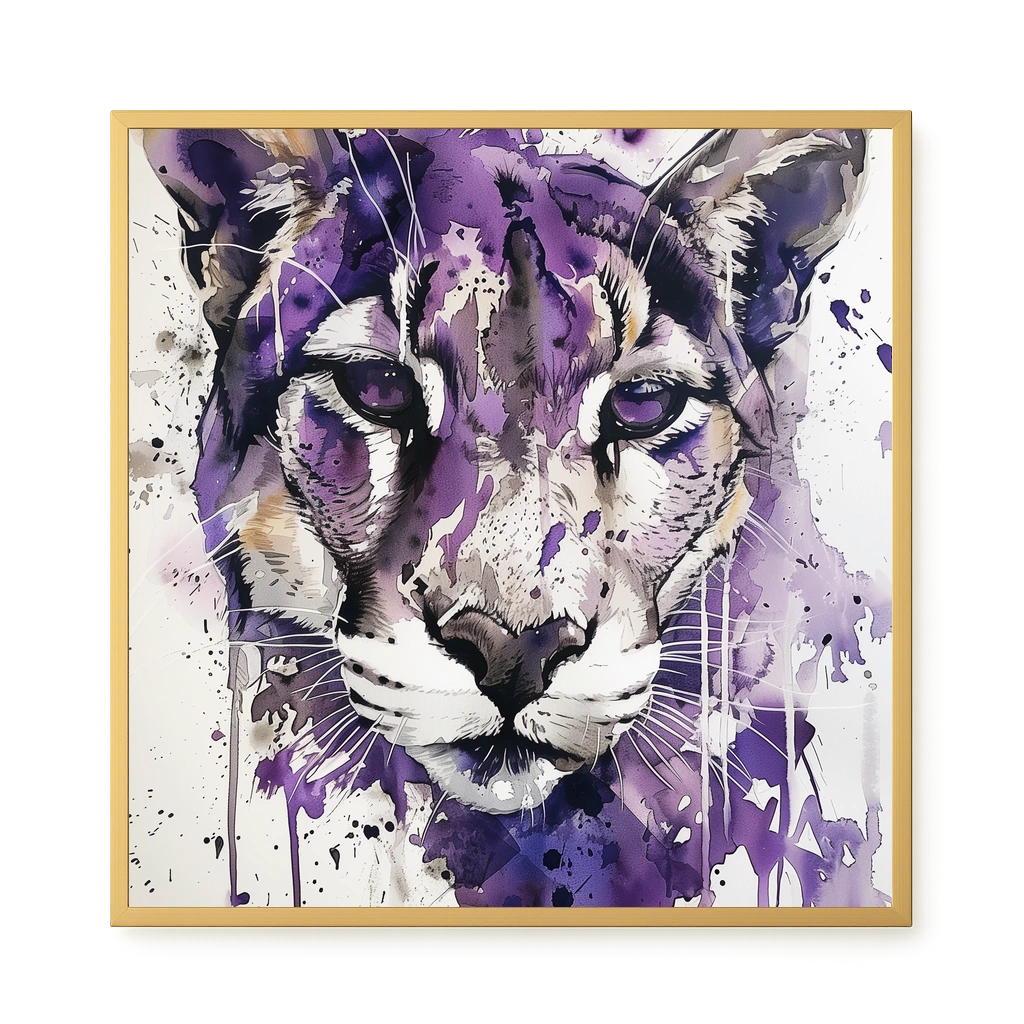Watercolor Lion Canvas Wall Art