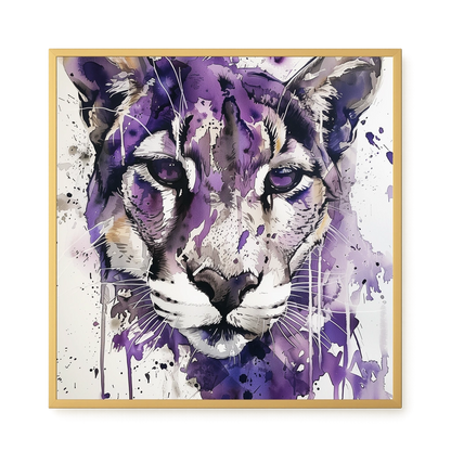 Watercolor Lion Canvas Wall Art