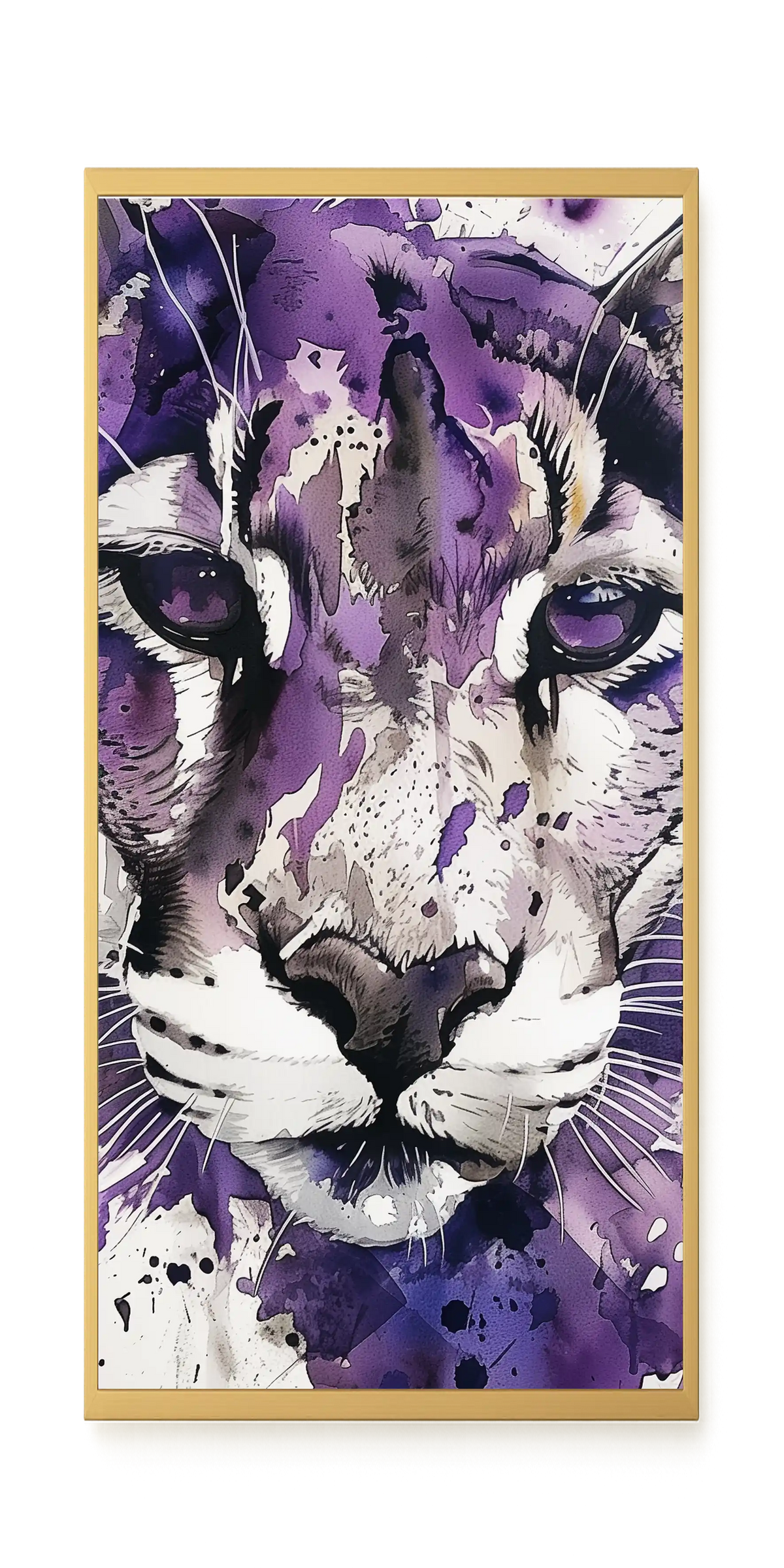 Watercolor Lion Canvas Wall Art