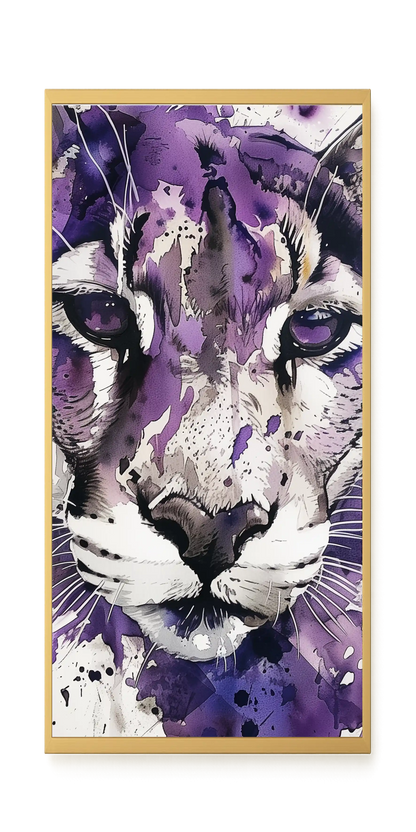 Watercolor Lion Canvas Wall Art
