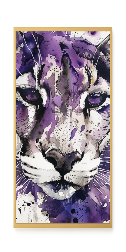 Watercolor Lion Canvas Wall Art
