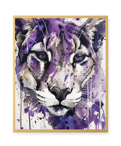 Watercolor Lion Canvas Wall Art
