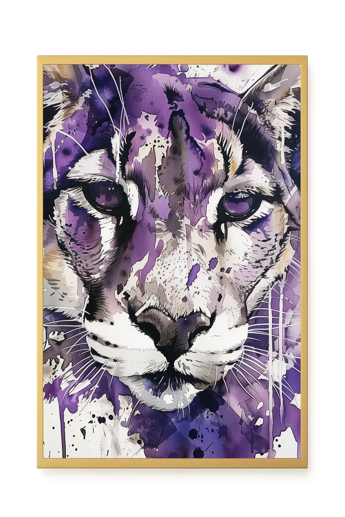 Watercolor Lion Canvas Wall Art