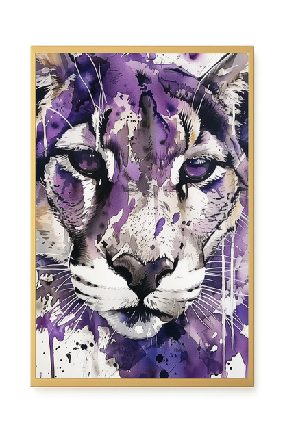 Watercolor Lion Canvas Wall Art
