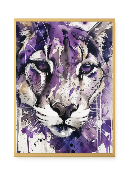 Watercolor Lion Canvas Wall Art