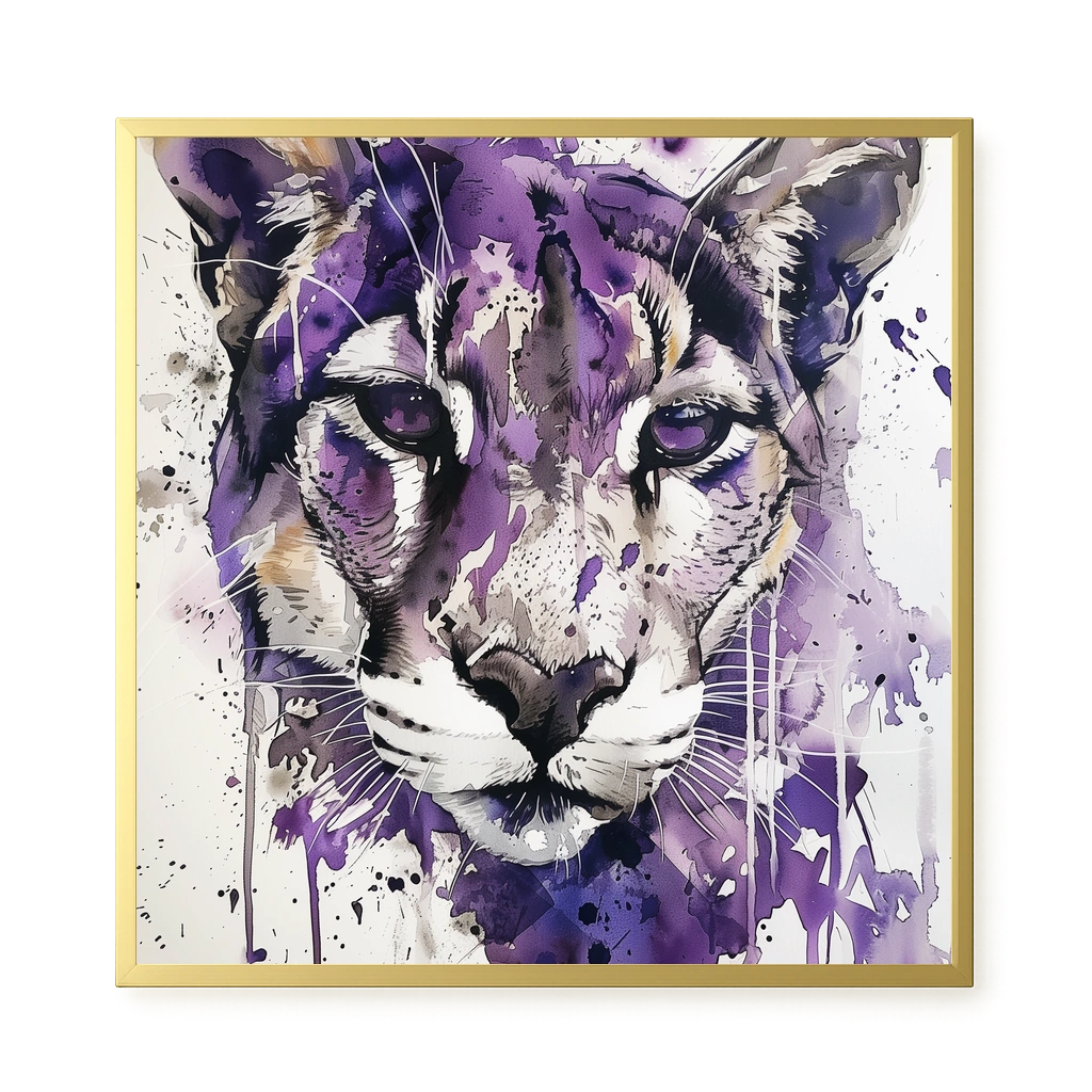 Watercolor Lion Canvas Wall Art