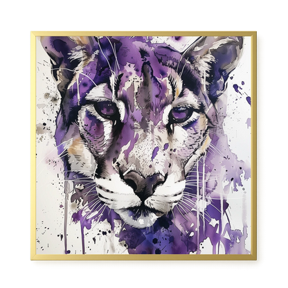 Watercolor Lion Canvas Wall Art