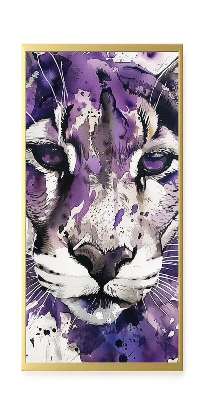 Watercolor Lion Canvas Wall Art