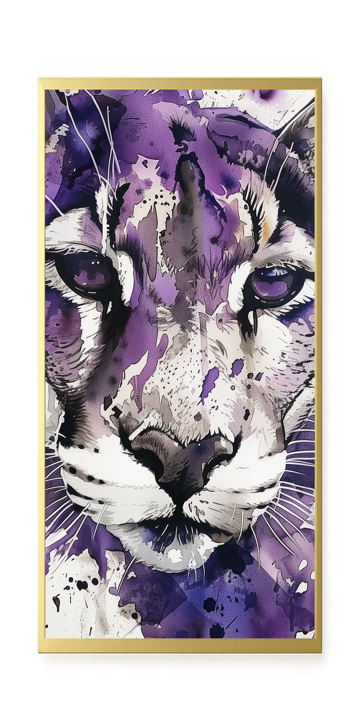 Watercolor Lion Canvas Wall Art