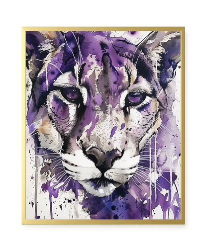 Watercolor Lion Canvas Wall Art