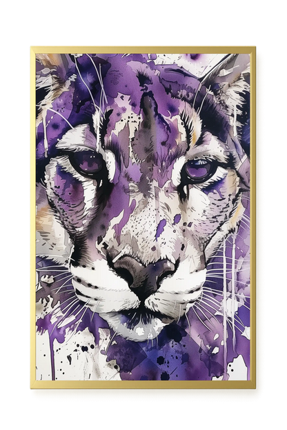 Watercolor Lion Canvas Wall Art