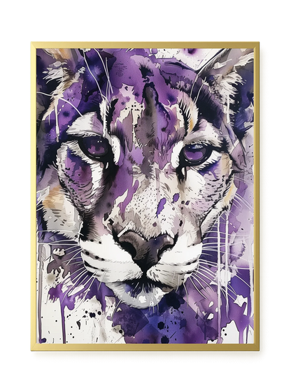 Watercolor Lion Canvas Wall Art