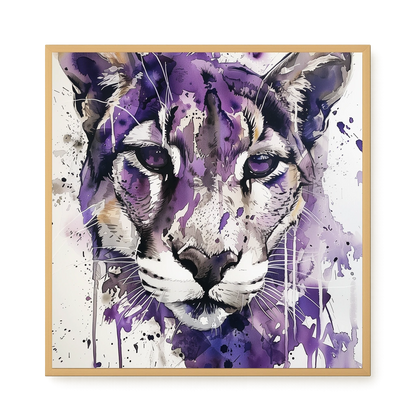 Watercolor Lion Canvas Wall Art