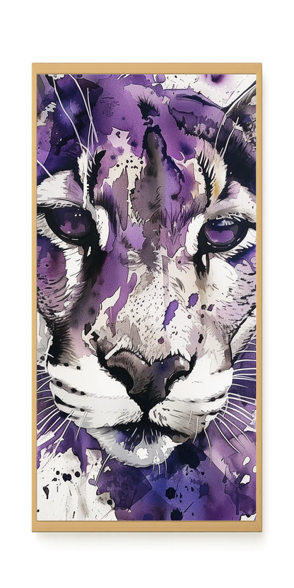 Watercolor Lion Canvas Wall Art