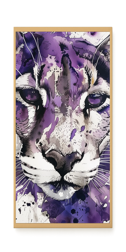 Watercolor Lion Canvas Wall Art