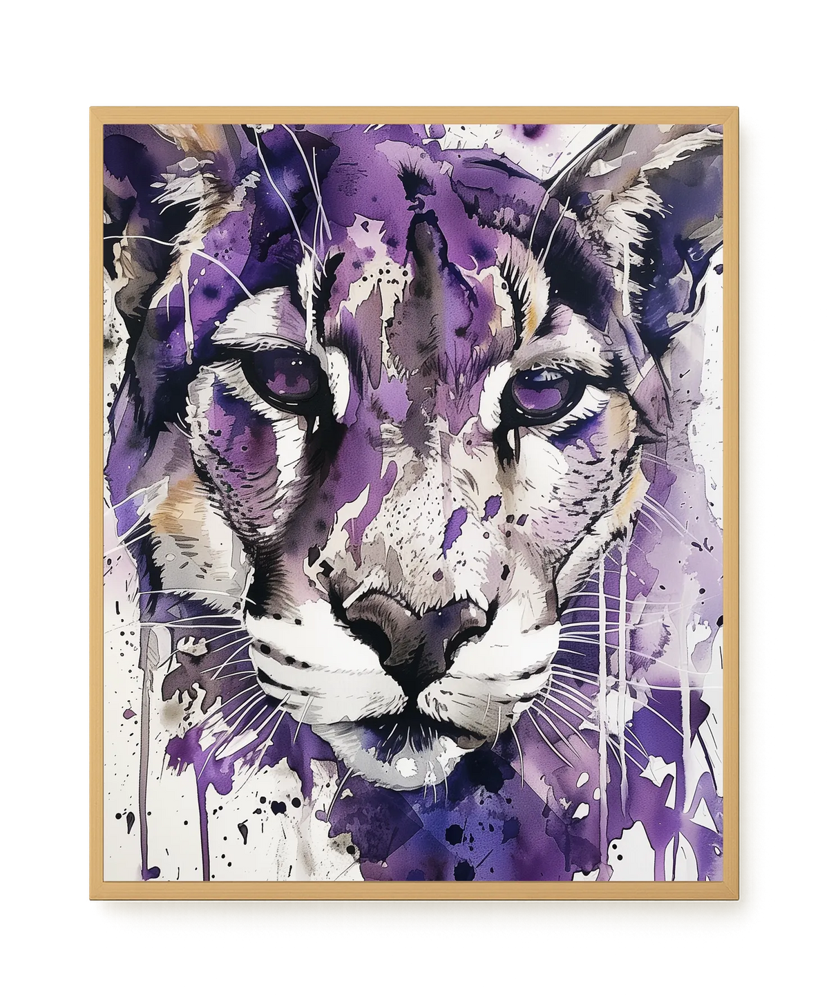 Watercolor Lion Canvas Wall Art