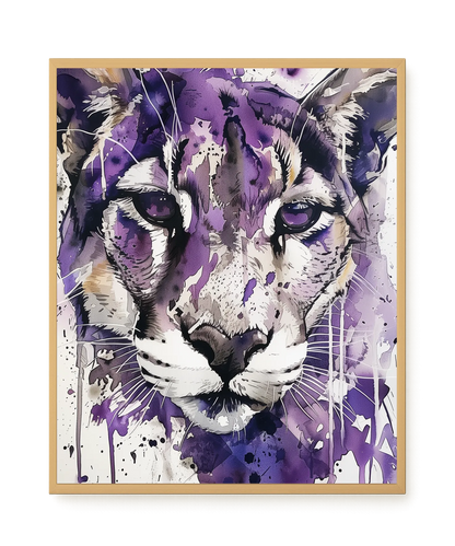 Watercolor Lion Canvas Wall Art