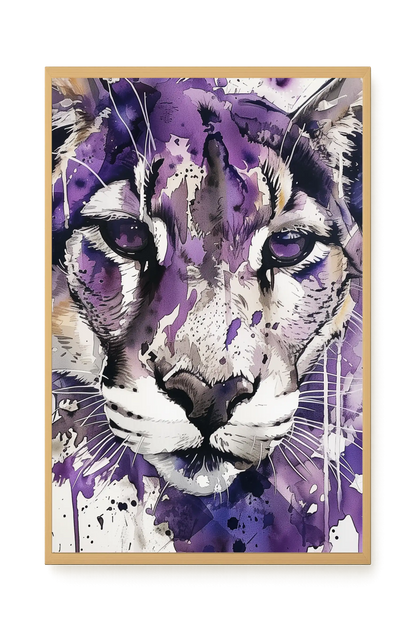Watercolor Lion Canvas Wall Art