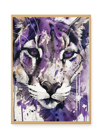Watercolor Lion Canvas Wall Art