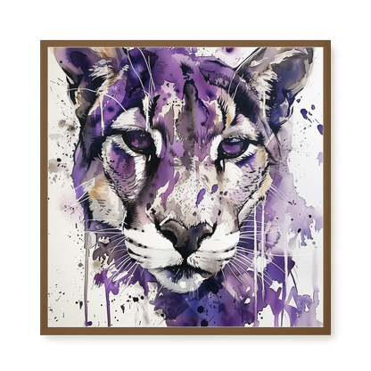Watercolor Lion Canvas Wall Art