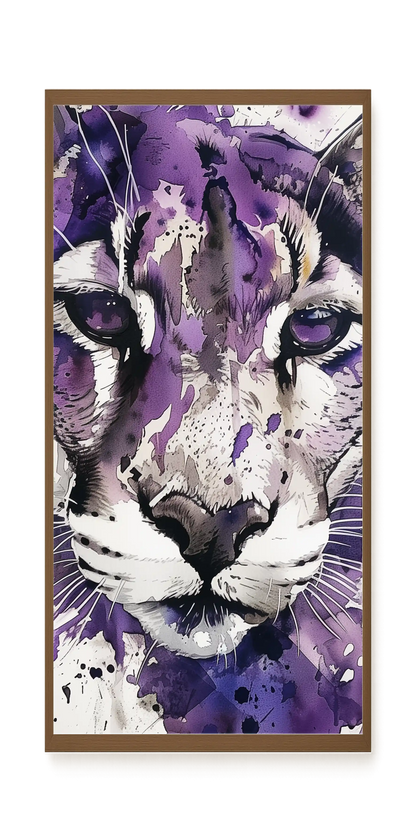 Watercolor Lion Canvas Wall Art