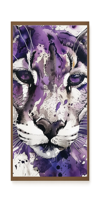 Watercolor Lion Canvas Wall Art