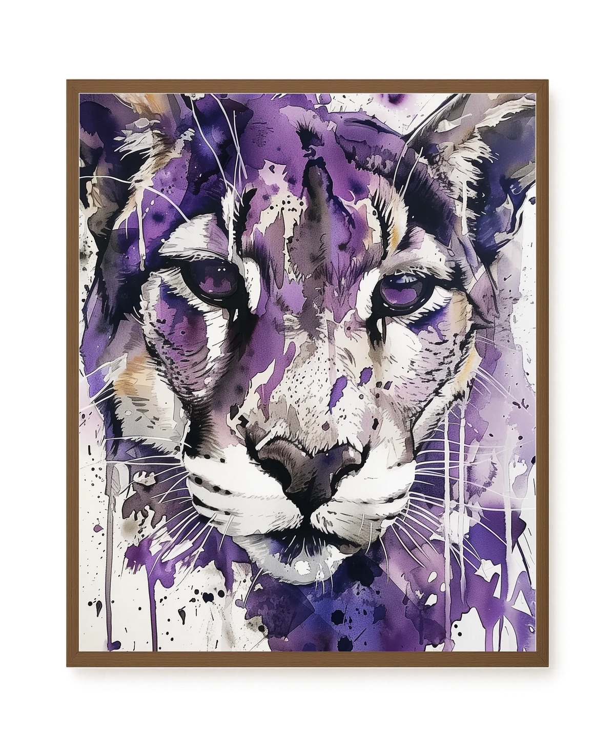Watercolor Lion Canvas Wall Art
