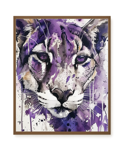 Watercolor Lion Canvas Wall Art
