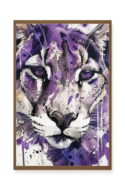 Watercolor Lion Canvas Wall Art