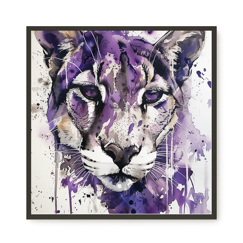 Watercolor Lion Canvas Wall Art