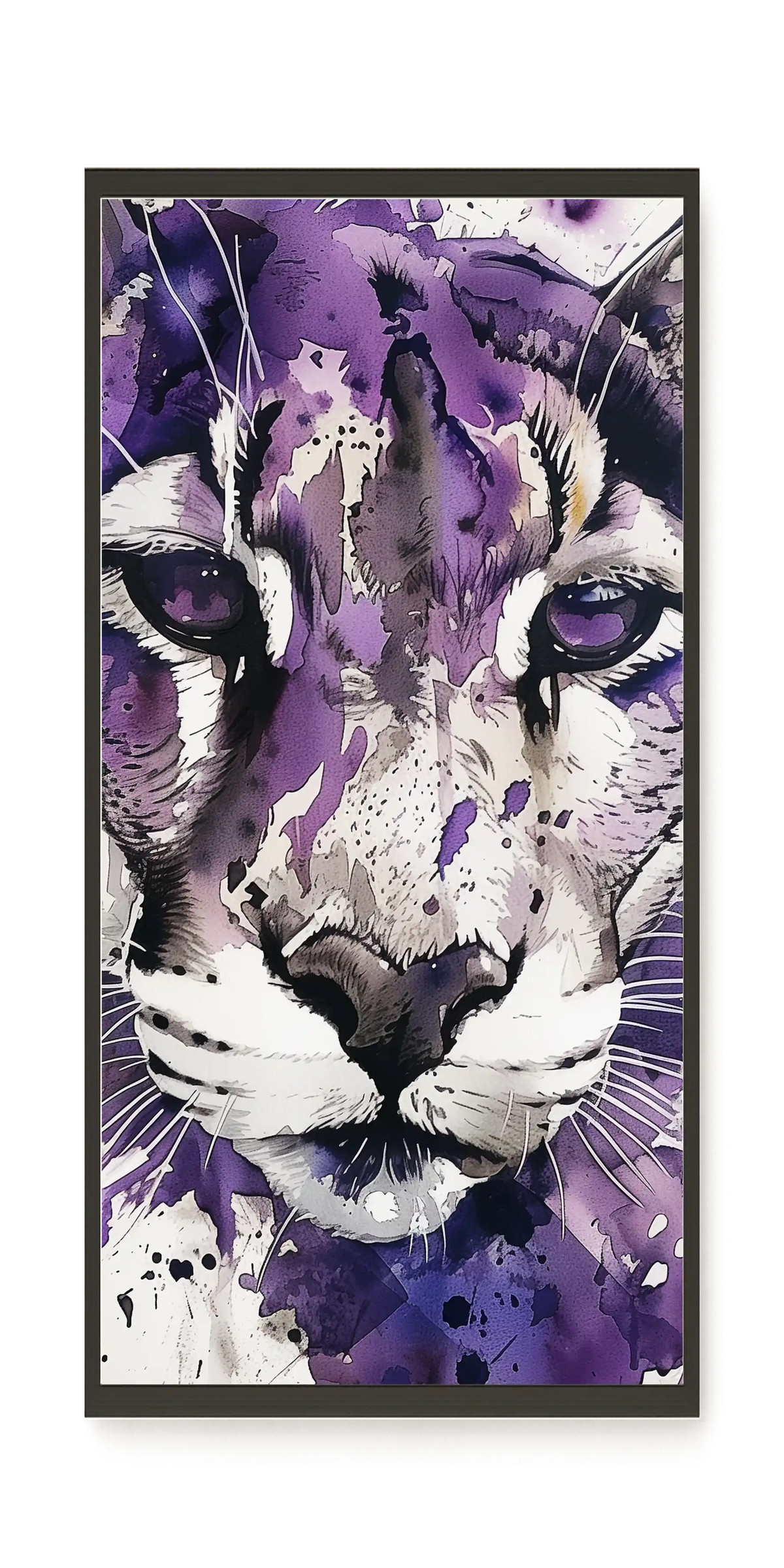 Watercolor Lion Canvas Wall Art