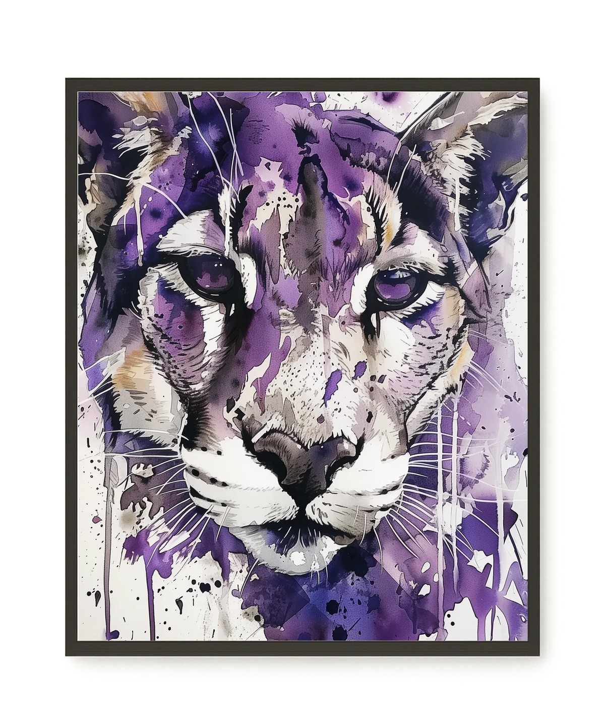 Watercolor Lion Canvas Wall Art