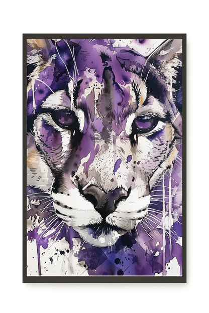 Watercolor Lion Canvas Wall Art