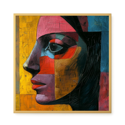 Geometric Portrait Canvas Wall Art