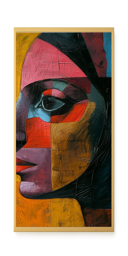 Geometric Portrait Canvas Wall Art