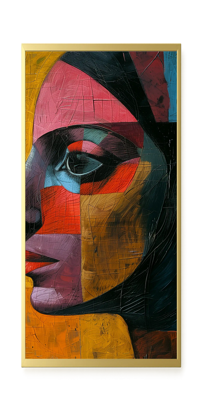 Geometric Portrait Canvas Wall Art