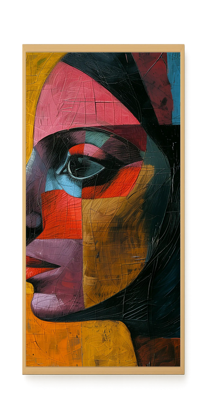 Geometric Portrait Canvas Wall Art