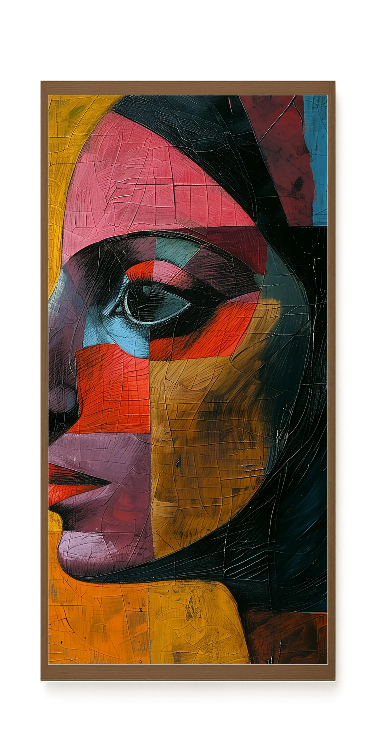 Geometric Portrait Canvas Wall Art