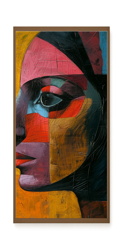 Geometric Portrait Canvas Wall Art