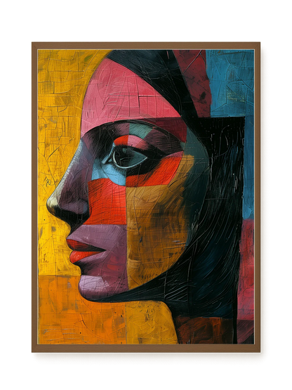 Geometric Portrait Canvas Wall Art