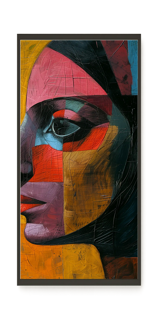 Geometric Portrait Canvas Wall Art