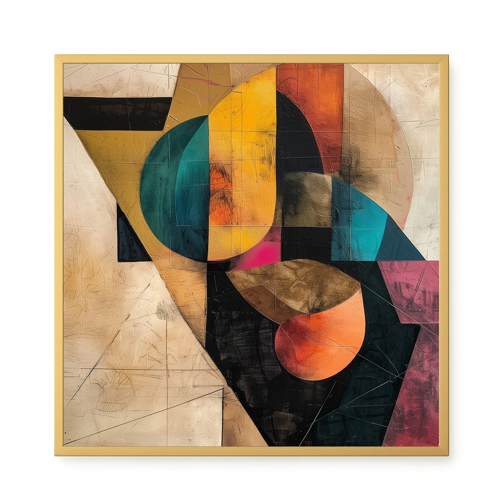 Geometric Form Canvas Wall Art