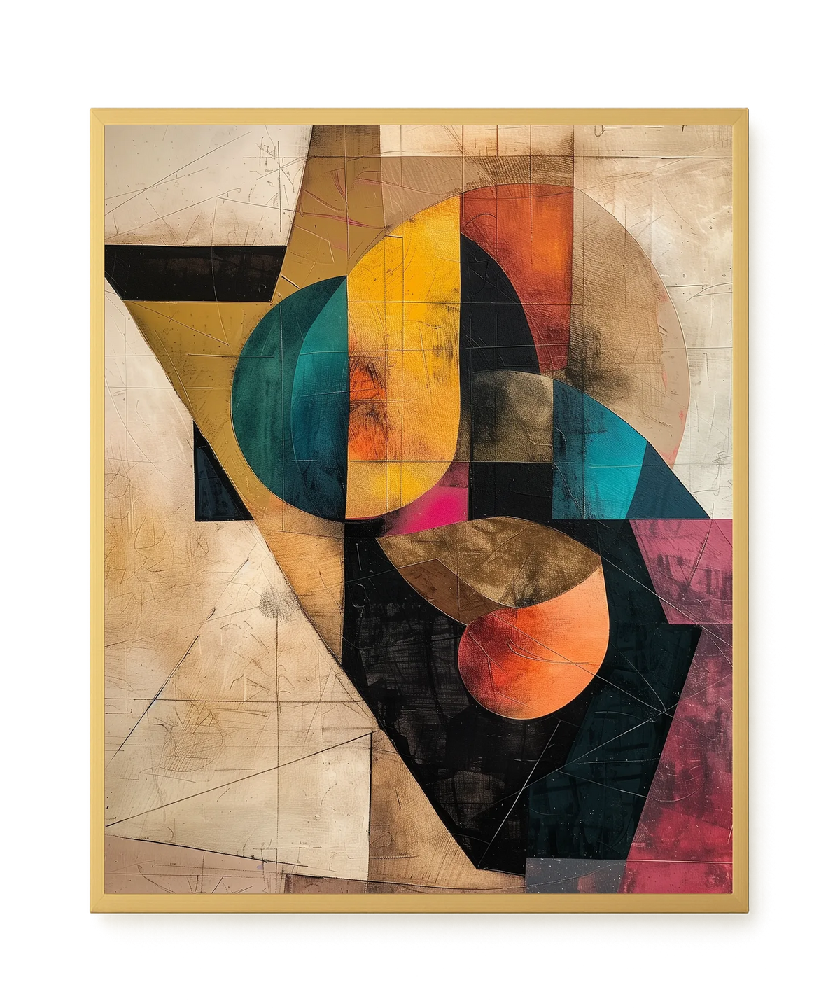 Geometric Form Canvas Wall Art