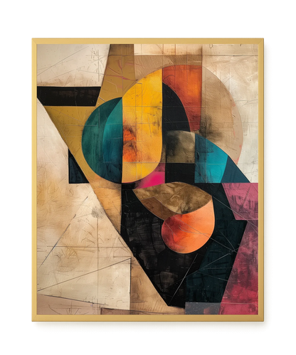 Geometric Form Canvas Wall Art