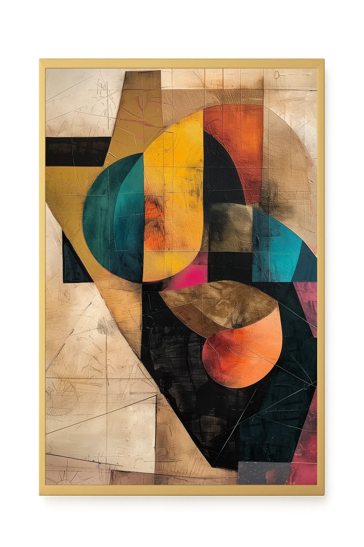 Geometric Form Canvas Wall Art