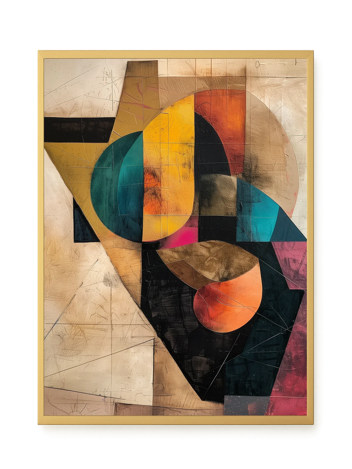 Geometric Form Canvas Wall Art
