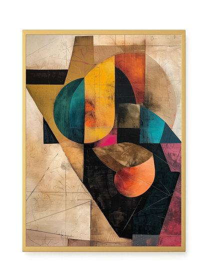 Geometric Form Canvas Wall Art