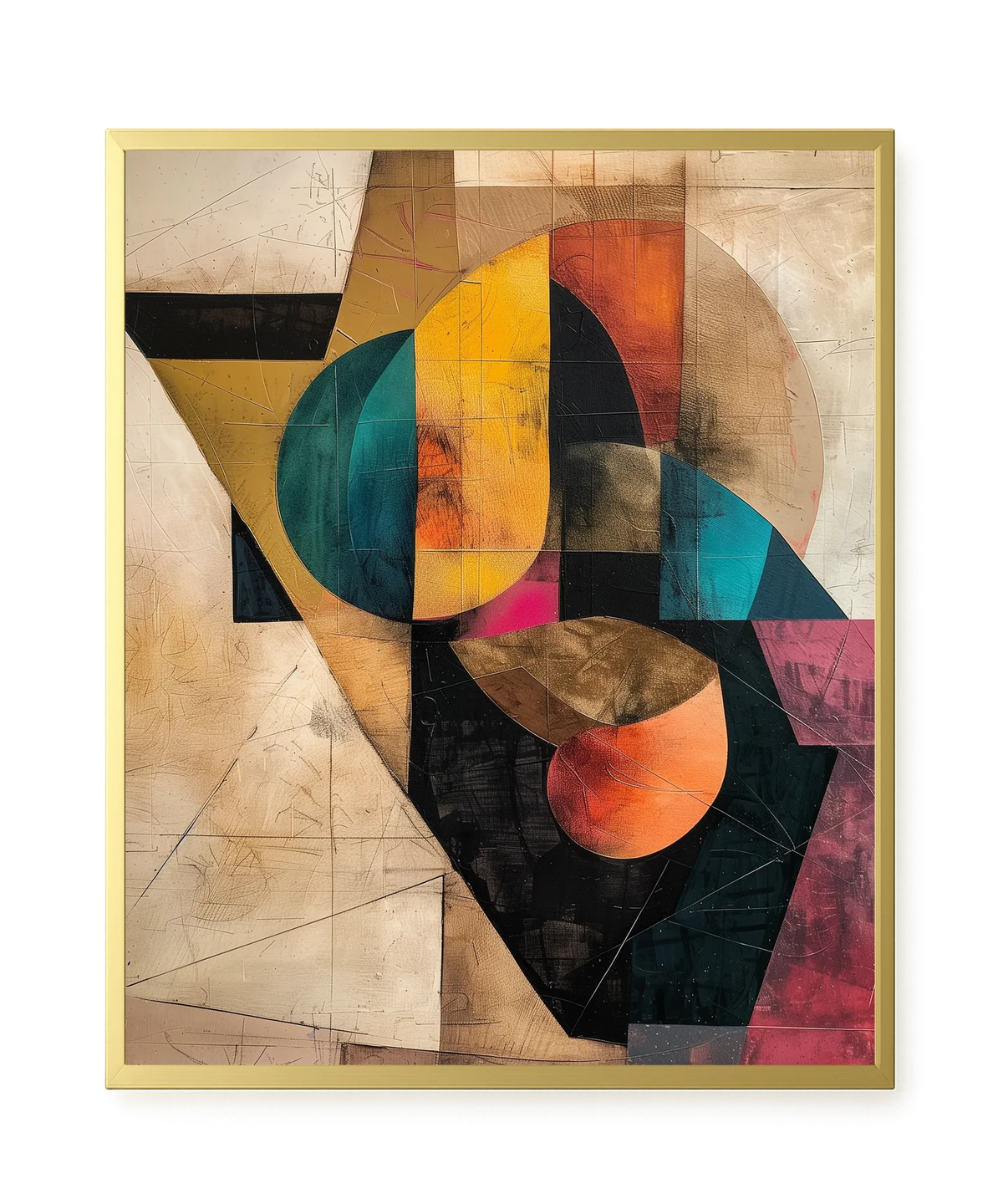 Geometric Form Canvas Wall Art