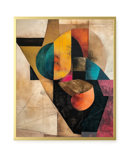 Geometric Form Canvas Wall Art