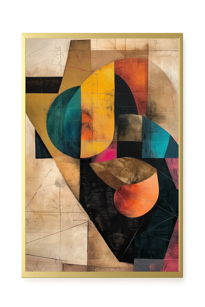 Geometric Form Canvas Wall Art